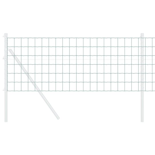 Grote foto vidaxl euro omheining groen 0.6x50 m staal tuin en terras hekken en schuttingen