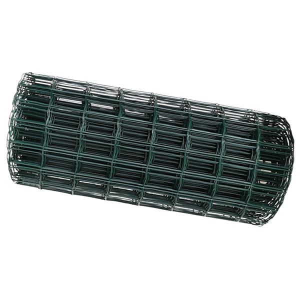 Grote foto vidaxl euro hek groen 0.4x25 m staal tuin en terras hekken en schuttingen