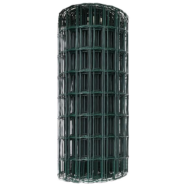 Grote foto vidaxl euro hek groen 0.4x25 m staal tuin en terras hekken en schuttingen