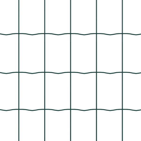 Grote foto vidaxl euro hek groen 0.4x25 m staal tuin en terras hekken en schuttingen