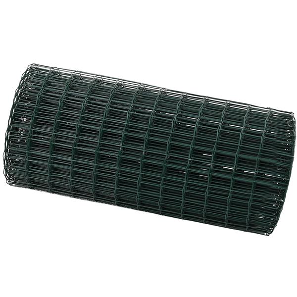 Grote foto vidaxl euro hek groen 0.4x25 m staal tuin en terras hekken en schuttingen