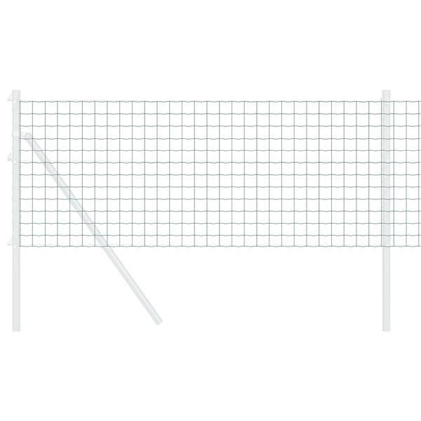 Grote foto vidaxl euro hek groen 0.4x25 m staal tuin en terras hekken en schuttingen