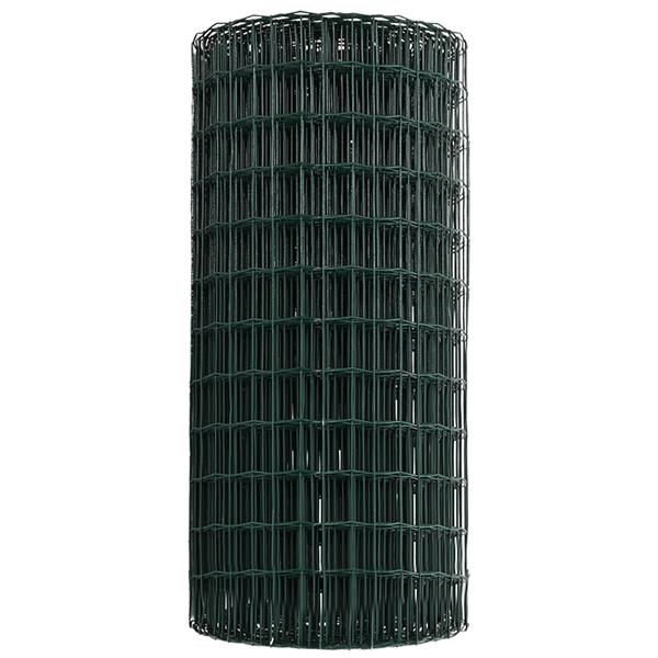 Grote foto vidaxl euro hek groen 0.4x25 m staal tuin en terras hekken en schuttingen