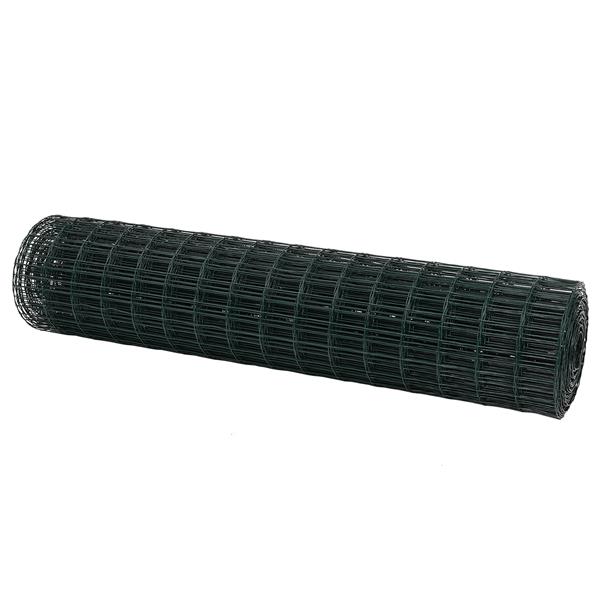 Grote foto vidaxl euro heining groen 1x10 m staal tuin en terras hekken en schuttingen