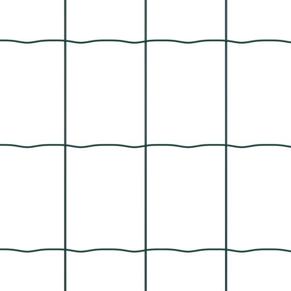 Grote foto vidaxl euro heining groen 1x10 m staal tuin en terras hekken en schuttingen