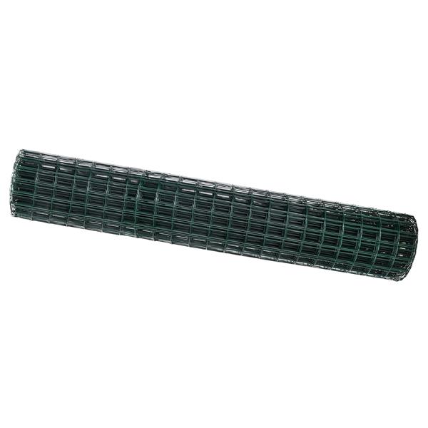 Grote foto vidaxl euro omheining groen 1.6x10 m staal tuin en terras hekken en schuttingen