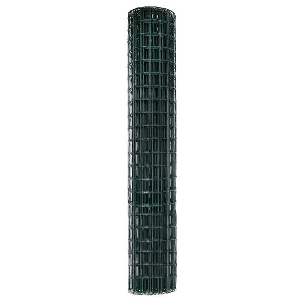 Grote foto vidaxl euro omheining groen 1.6x10 m staal tuin en terras hekken en schuttingen