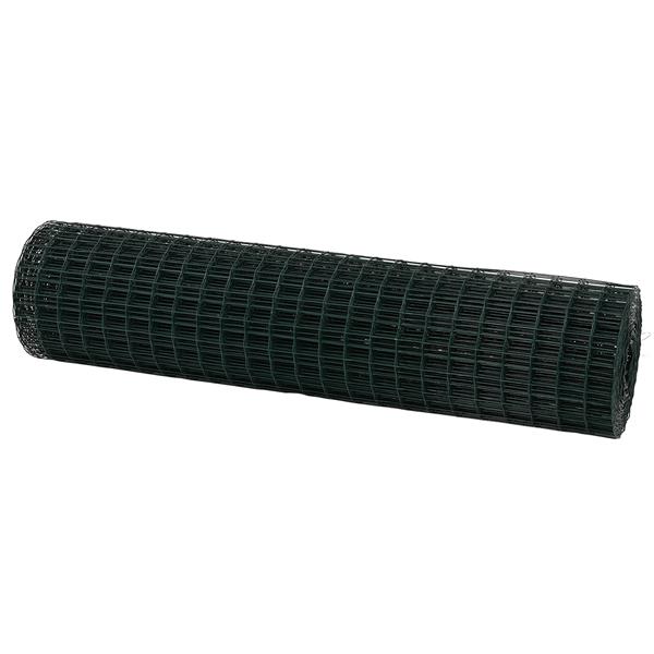 Grote foto vidaxl euro omheining groen 1 2x10 m staal tuin en terras hekken en schuttingen