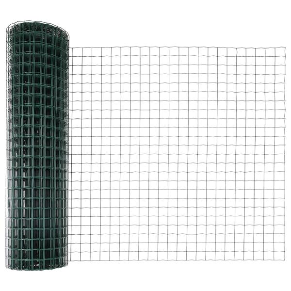 Grote foto vidaxl euro hek groen 1x10 m staal tuin en terras hekken en schuttingen
