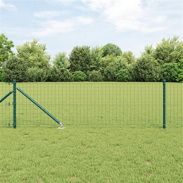 Grote foto vidaxl hekpalen met spike 13 stuks 32 mm 80 cm gegalvaniseerd staal tuin en terras overige tuin en terras