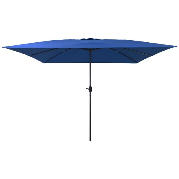 Grote foto vidaxl parasol vierkant 295x245 cm azuurblauw tuin en terras overige tuin en terras