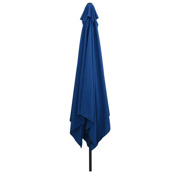 Grote foto vidaxl parasol vierkant 295x245 cm azuurblauw tuin en terras overige tuin en terras