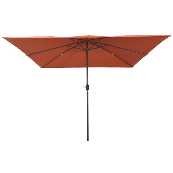 Grote foto vidaxl parasol vierkant 295x245 cm terracottakleurig tuin en terras overige tuin en terras