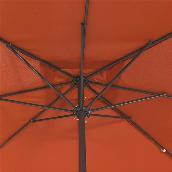 Grote foto vidaxl parasol vierkant 295x245 cm terracottakleurig tuin en terras overige tuin en terras