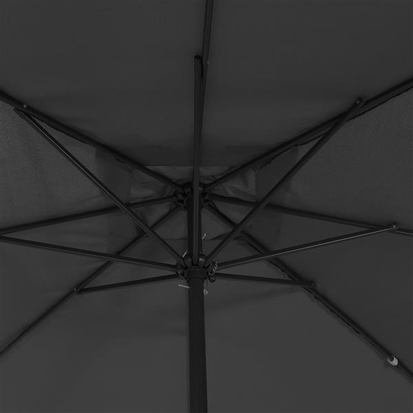 Grote foto vidaxl parasol vierkant 295x245 cm antraciet tuin en terras overige tuin en terras
