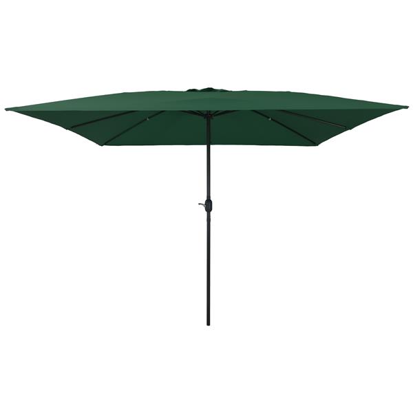 Grote foto vidaxl parasol vierkant 295x245 cm groen tuin en terras overige tuin en terras