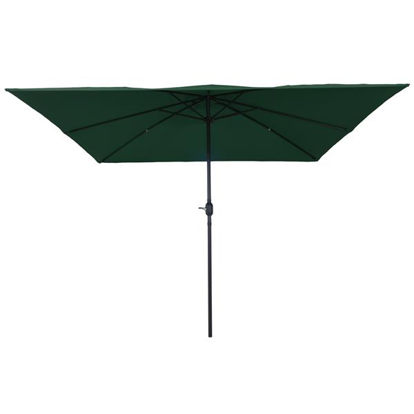 Grote foto vidaxl parasol vierkant 295x245 cm groen tuin en terras overige tuin en terras