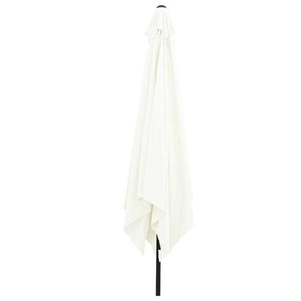 Grote foto vidaxl parasol vierkant 295x245 cm zandwit tuin en terras overige tuin en terras