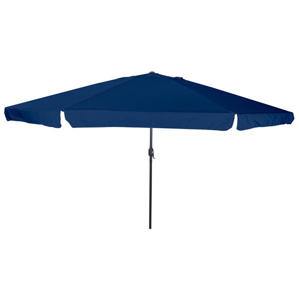 Grote foto vidaxl parasol 395x245 cm azuurblauw tuin en terras overige tuin en terras