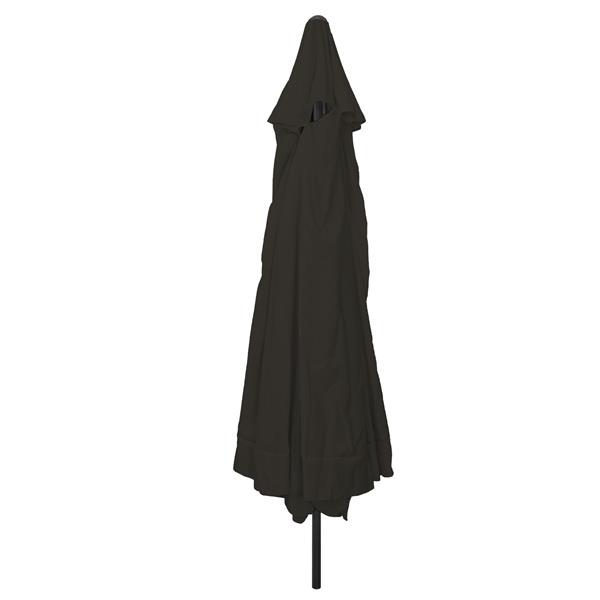 Grote foto vidaxl parasol 395x245 cm zwart tuin en terras overige tuin en terras
