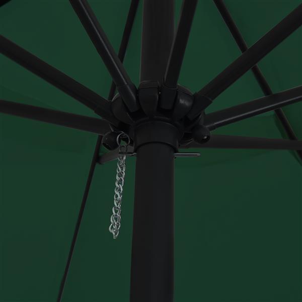 Grote foto vidaxl parasol 395x245 cm groen tuin en terras overige tuin en terras