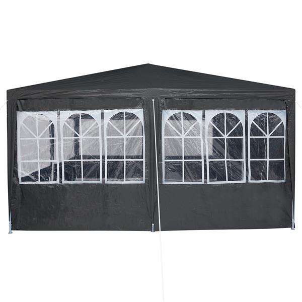 Grote foto vidaxl partytent met 12 zijkanten antraciet 8x4 m pe tuin en terras overige tuin en terras
