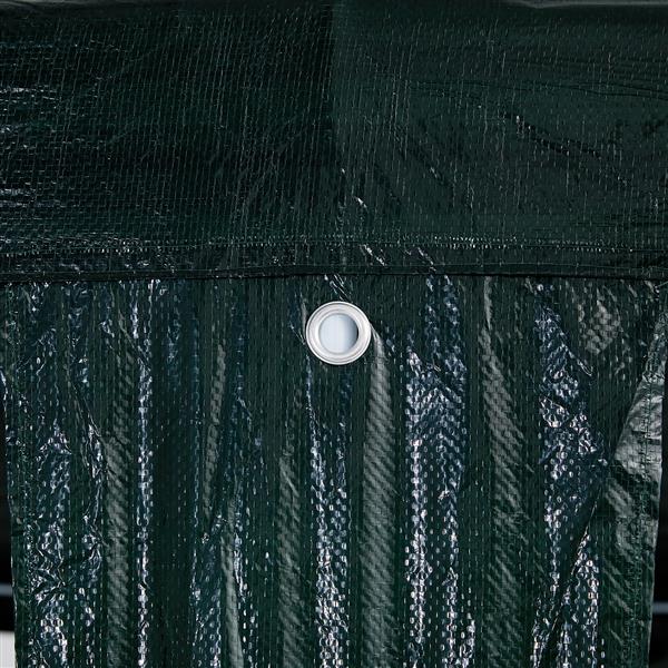 Grote foto vidaxl partytent groen 8x4 m pe tuin en terras overige tuin en terras