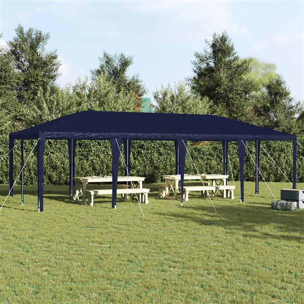 Grote foto vidaxl partytent blauw 8x4 m pe tuin en terras overige tuin en terras