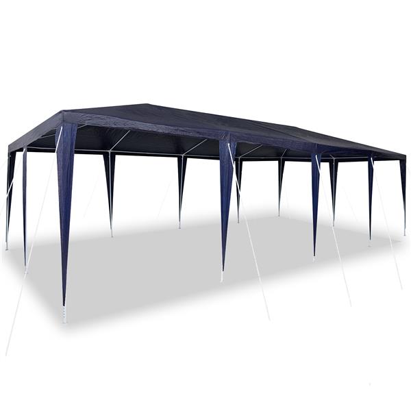 Grote foto vidaxl partytent blauw 8x4 m pe tuin en terras overige tuin en terras