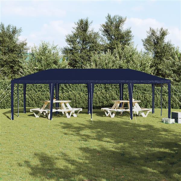 Grote foto vidaxl partytent blauw 8x4 m pe tuin en terras overige tuin en terras