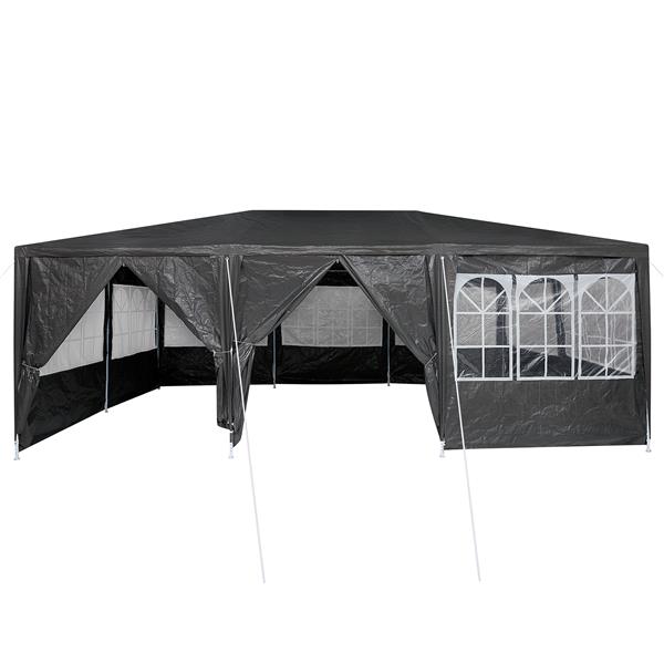 Grote foto vidaxl partytent met 10 zijwanden antraciet 6x4 m pe tuin en terras overige tuin en terras