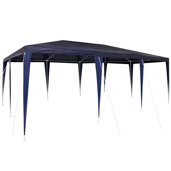 Grote foto vidaxl partytent blauw 6x4 m pe tuin en terras overige tuin en terras