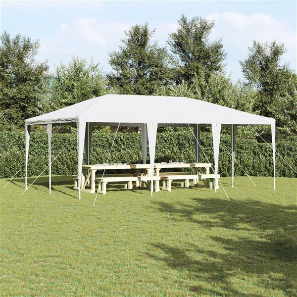 Grote foto vidaxl feesttent wit 6x4 m pe tuin en terras overige tuin en terras
