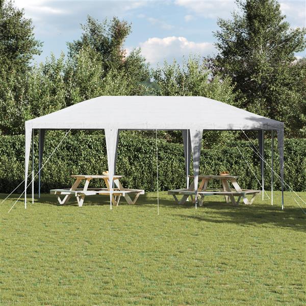 Grote foto vidaxl feesttent wit 6x4 m pe tuin en terras overige tuin en terras