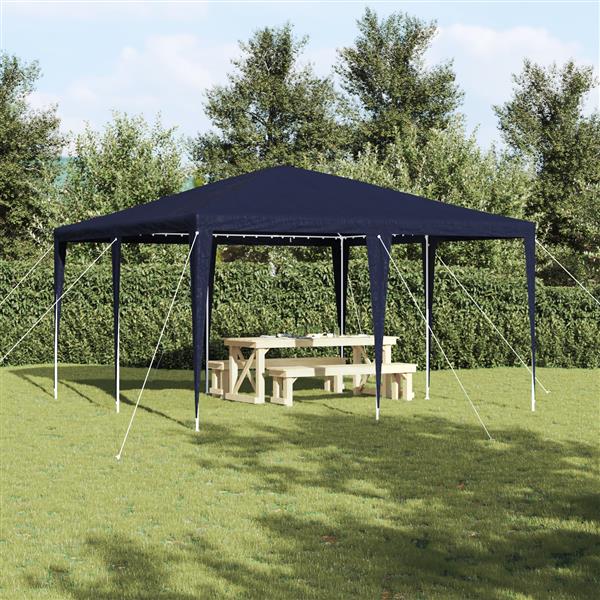 Grote foto vidaxl feesttent blauw 4x4 m pe tuin en terras overige tuin en terras