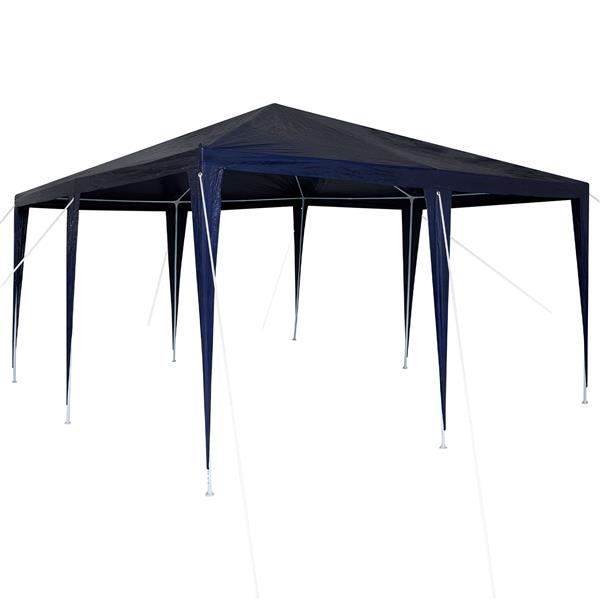 Grote foto vidaxl feesttent blauw 4x4 m pe tuin en terras overige tuin en terras