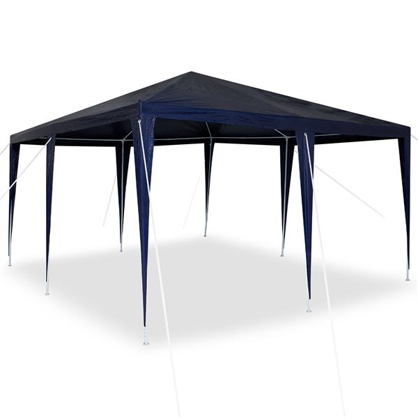 Grote foto vidaxl feesttent blauw 4x4 m pe tuin en terras overige tuin en terras