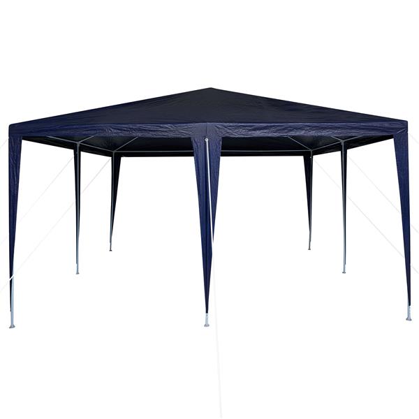 Grote foto vidaxl feesttent blauw 4x4 m pe tuin en terras overige tuin en terras