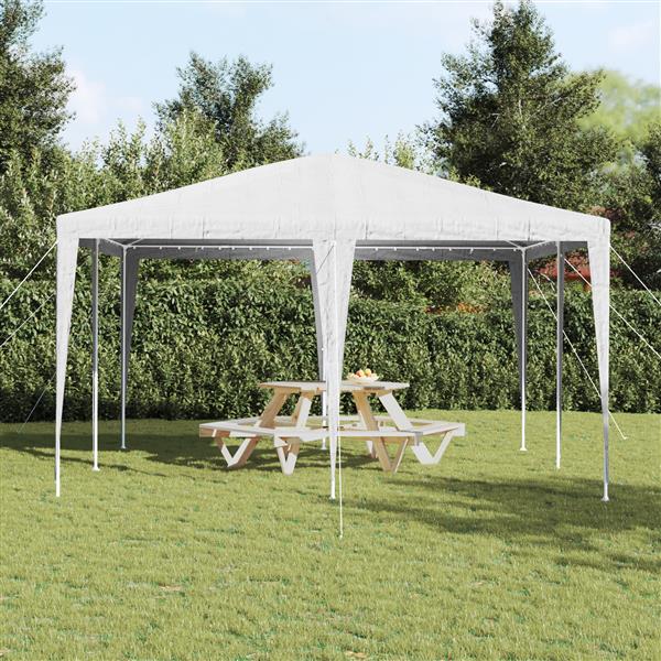 Grote foto vidaxl partytent wit 4x4 m pe tuin en terras overige tuin en terras