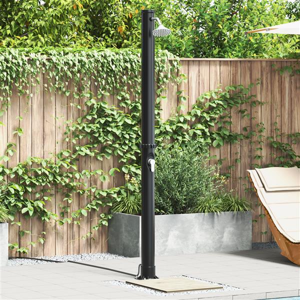 Grote foto vidaxl buiten douche met zonnewater 217 cm 20 l tuin en terras zwembaden toebehoren