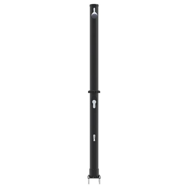 Grote foto vidaxl ligbed douche buiten met kraan 217 cm 20 l tuin en terras zwembaden toebehoren