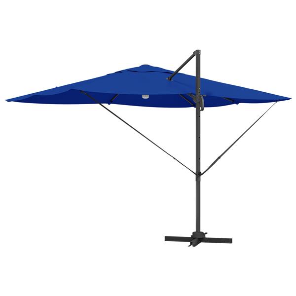 Grote foto vidaxl cantilever roma parasols met led azurblauw 352x251x265 cm aluminium tuin en terras overige tuin en terras