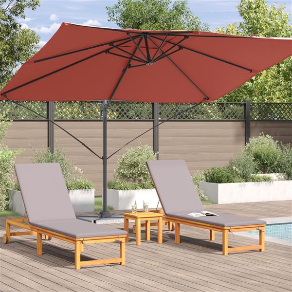 Grote foto vidaxl cantilever roma parasol terracotta 352x251x260 cm aluminium tuin en terras overige tuin en terras