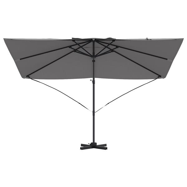 Grote foto vidaxl cantilever roma parasol antraciet 352x251x260 cm aluminium tuin en terras overige tuin en terras
