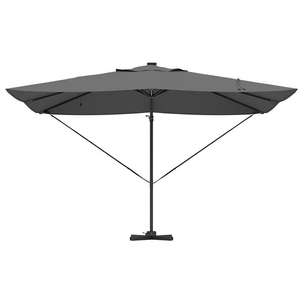Grote foto vidaxl cantilever roma parasol met leds antraciet 352x251x265 cm aluminium tuin en terras overige tuin en terras
