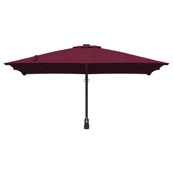 Grote foto vidaxl wandgemonteerd tuinzonnescherm bordeaux rood 247 cm tuin en terras overige tuin en terras