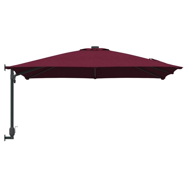 Grote foto vidaxl wandgemonteerd tuinzonnescherm bordeaux rood 247 cm tuin en terras overige tuin en terras