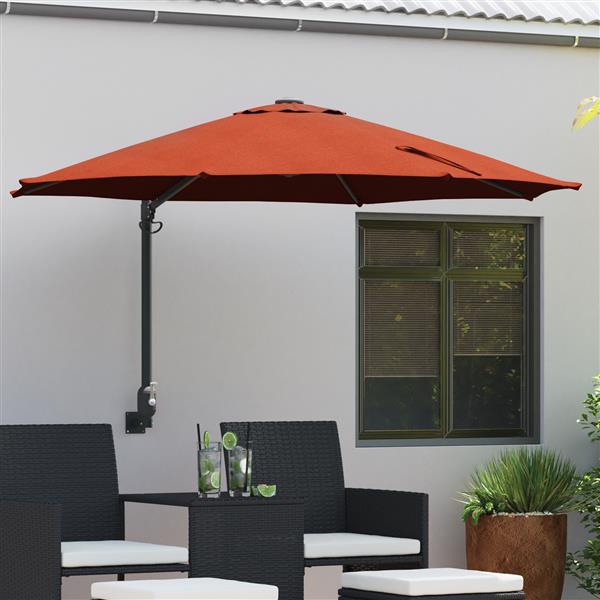 Grote foto vidaxl schaduwdoek terracotta 250 cm tuin en terras overige tuin en terras