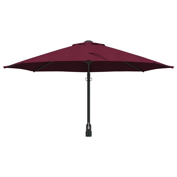 Grote foto vidaxl muurbevestigde tuinparasol bordeaux rood 250 cm tuin en terras overige tuin en terras