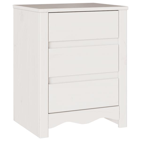 Grote foto vidaxl salontafel drammen wit 45 x 35 x 56 cm massief grenenhout huis en inrichting complete slaapkamers